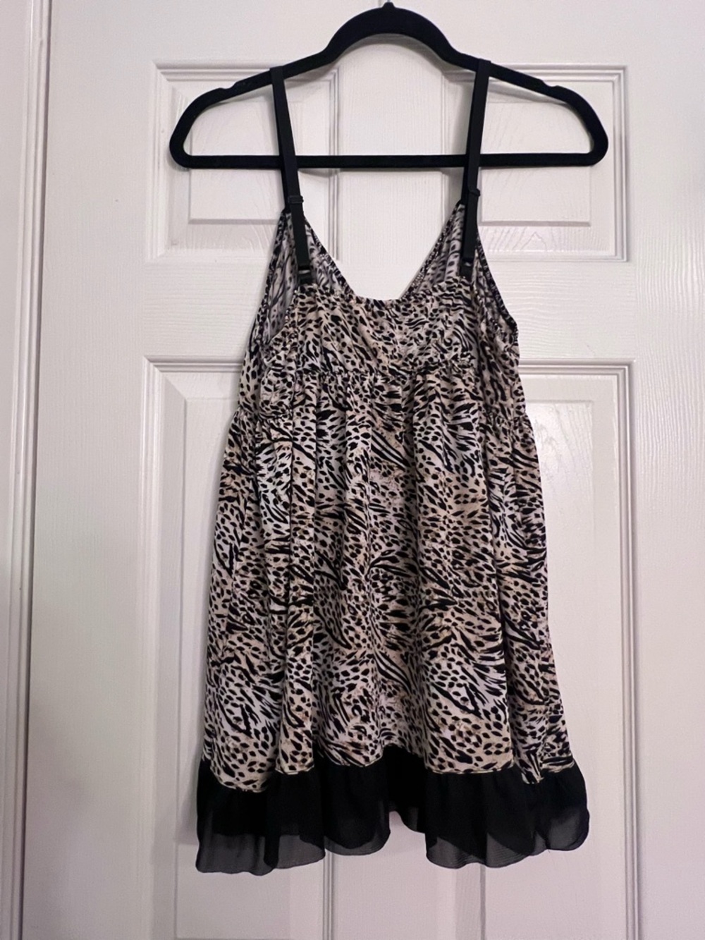 NWT Cacique Leopard-Print 2-piece Lingerie Set Chemise and Panties Sz 14 16 XL - Picture 3 of 7